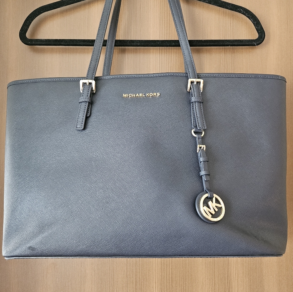 Navy Michael Kors Tote